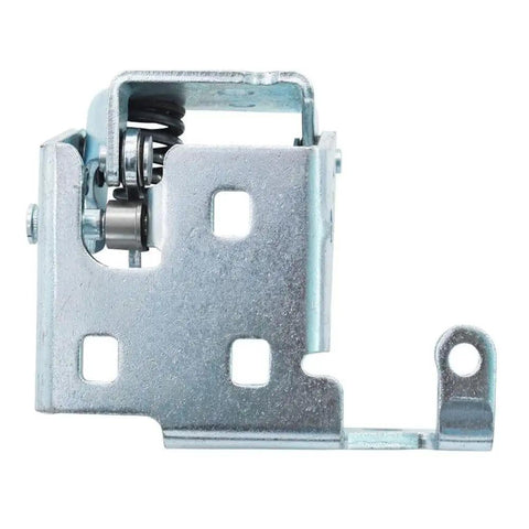 Premium Heavy Duty Chrome Front Lower Door Hinge Pair For Cadillac Escalade 2007 To 2014 side view showing steel build and bolt design.