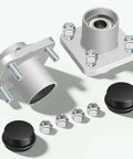 Durable Front Wheel Hub Assembly Pair For Club Car Ds And Precedent 2003 Up Golf Cart with aluminum structure and sealed bearings.