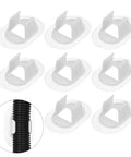 8-Pack Self Adhesive Washing Machine Drain Hose Holder Clip Bracket For 22 To 28 mm OD Hoses No Drill Mount Waterproof White