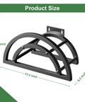 Heavy Duty Outdoor Hose Holder Wall Mount for 125Ft Hose, Detachable Reel Storage Organizer, metal rack dimensions