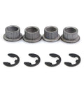 Door Hinge Pin And Bushing Repair Kit For Chevy GMC Fullsize Trucks And SUVs 1988 2002 C1500 C2500 K1500 K2500 K3500 Suburban Tahoe Jimmy Yukon 4 Pins 2 Doors Heavy Duty Galvanized Steel, 4 bushings and E-clips