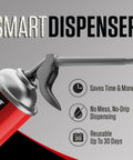 Smart Dispenser Gap And Crack Foam Sealant Cream 12 Ounce For Drafts And Leaks, nozzle detail, mess-free application info