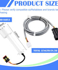 Ice Machine Water Level Sensor Probe Kit With Harness for Commercial Ice Makers, showing probe and cable length dimensions.