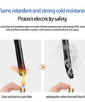 Flame retardant material demonstration for Heavy Duty 100 Ft Ev Charger Extension Cable With Ridiculous Flex Tpe Jacket And Heat Resistant Copper Wire.