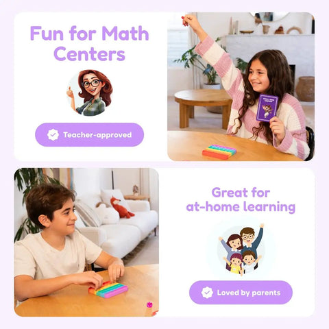 Children using Fidget Game 179 Multiplication Flash Cards Set For Kids 0-12 Facts, Grade 2-4 Classroom Or Homeschool Math Practice