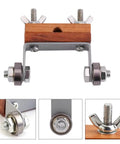 Heavy Duty Chisel Sharpening Guide Rock Solid Honing Jig with adjustable nuts for woodworking blades and tools.