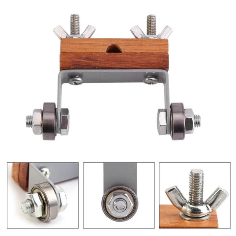 Heavy Duty Chisel Sharpening Guide Rock Solid Honing Jig with adjustable nuts for woodworking blades and tools.