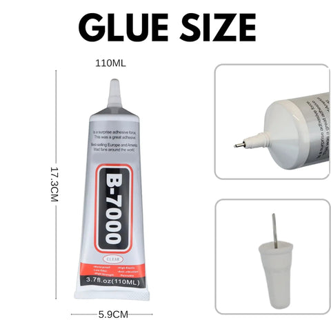 Heavy Duty Clear Industrial Glue Delivers A Hella Tough Bond And Precision Needle Tip for 110 ml tube and applicator.