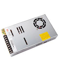 Industrial Workhorse 5V 100A 500W Switching Power Supply 1U Low Profile with cooling fan and screw terminals for installation.