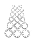Stainless Steel Internal Tooth Lock Washers Kit With Corrosion Resistance 300 Piece Star Shaped Assortment