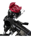 Close-up of Ergonomic Telescope Mount Stand For EQ4 Equatorial Mount With Tripod And Polar Scope