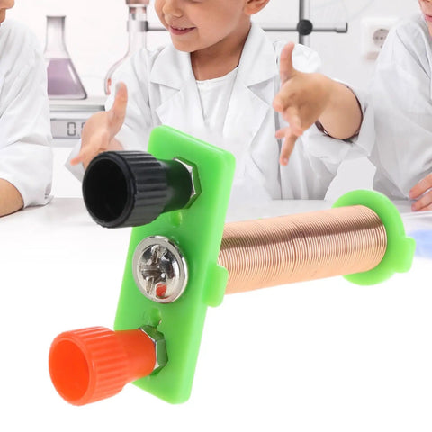 Hands On Electromagnet Experiment Kit For Teens With Real World Physics Projects, classroom tool with copper coil and connectors.