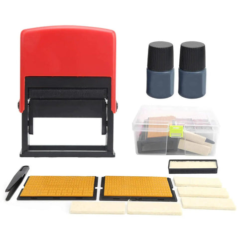 Compact Pro Grade Date Code Ink Stamp Tool With Solid Font Options For Industrial Control Supplies Fast Dependable Printing On Labels And Parts Long Lasting Font Stability For Up To Ten Years, 4.4x3.3x1.2 in