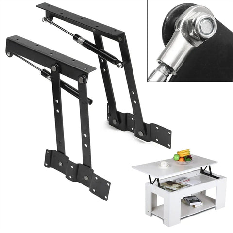 Two Pack Heavy Duty Black Alloy Door Hinges With Soft Close Hydraulic Buffer Top Lift Design Ideal For Family Homes And Offices
