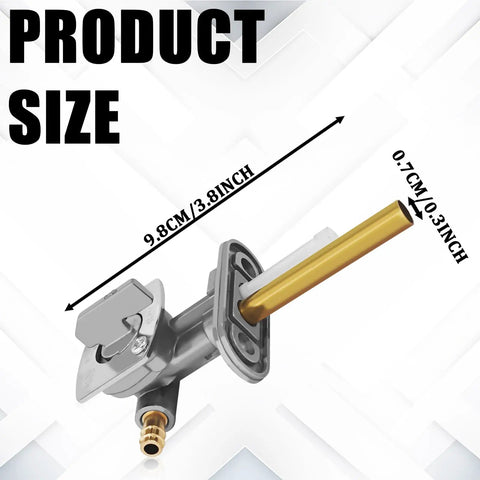 Fuel Petcock Shutoff Valve Kit For Yamaha Suzuki Kawasaki Motorcycles And ATVs With Gasket And Filter Tube Replacement Gas Tank Valve Assembly Fits YFM 250 350 Big Bear Kodiak Wolverine Raptor DRZ LTZ XT Series Ride Ready product size dimensions