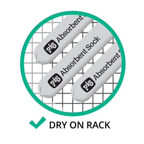 Mildew Resistant Absorbent Sock For Leaks And Spills, Water Absorbing Snake, 3 Inch By 4 Foot, Absorbs Up To 1 Gallon Per Sock, 12 Count For Basement And Garage Cleanup