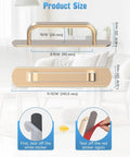 Diagram showing dimensions of 5.7 Inch Self Adhesive Cabinet Handle Stick On Aluminum Barn Door Pull for Closet Kitchen Cupboard Drawer.