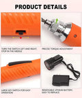 Heavy Duty Automatic Rebar Tie Wire Twister With Electric Power And Carbon Steel Body showing precise torque adjustment features.
