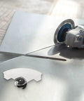 10 Inch Miter Saw Blade Guard Replacement For 255 Saw Aluminum Machine Parts Must Have Upgrade shown with cutting tool