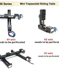 Stomp The Competition With This Awesome XYZ Shaft Electric Sliding Table T-Shaped Linear Guide Rail Setup Featuring A Solid 4mm Pitch And 150mm Drive Kit For Serious CNC Motor Projects, mini trapezoidal sliding table