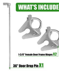 36 Inch Chain Link Drop Rod Gate Latch For Double Gates Pull Style Fence Gate Lock For 1 3 Eighths Inch Frame Beefy Heavy Duty