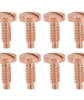 8 Piece Stainless Steel Watch Case Screws Set For Back Cover Repair, rustproof rose tone screws in two rows