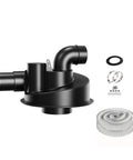 2.5 Inch Woodworking Dust Collector With Dual Filtration Cyclone System components and accessories displayed