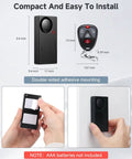 110dB Vibration Car Alarm With 10 Level Sensitivity Adjustable Wireless Remote Anti Theft Device For Car Truck RV Motorcycle And E Bike Loud Security Alarm To Deter Thieves And Protect Your Ride, 3.4-inch unit