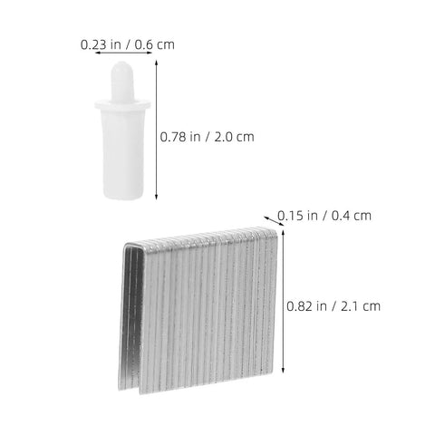 30 Piece Blind Slat Repair Kit With Spring Loaded Snap In Louver Pins Hella Easy Fix For Damaged Wood Window Blinds showing louver pin and metal clips.