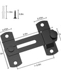 180 Degree Flip Sliding Barn Door Lock For Privacy Set Of 2 Premium 304 Stainless Steel Barn Door Latch With Corrosion Resistant Finish Easy Install Privacy Lock For Doors Pet Doors Bathrooms Outdoor Areas Garages And Windows