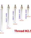 Pro Grade Needle Point Contact Points R0.15 For Dial Digital Indicators And Depth Gauges With M2.5 Thread Stainless Steel Set