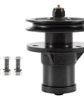 Top Shelf Heavy Duty Spindle Assembly Pull Sheave Kit Part 50051388 showing pulley, spindle, and bolts for Bush Hog mowers.
