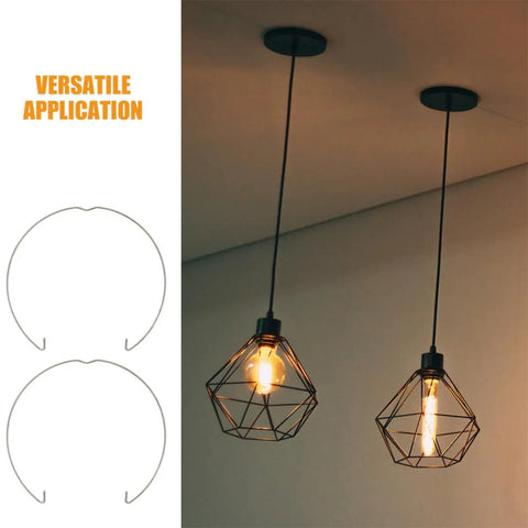 Solid Retrofit Recessed Light Clips With Spring Clamp Replacement Kit For Ceiling Downlights Spotlights Compact Iron Material In Sleek Silver Finish Perfect Upgrade For Home Or Commercial Spaces Easy Install No Mess wall-mounted pendant light fixture with two silver iron clips