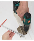 Installation of Stainless Steel Self Closing Reversible Door Hinge Set For Cabinet Doors, showcasing durable long hinge.