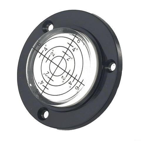 50Mm Circular Level Vial, Black For Acrylic Bubble Indicator with clear bubble and grid markings for precise leveling.