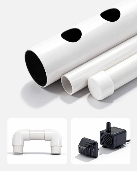 Hydroponics Growing System Kit For Home Garden With 3 Tier 108 Sites UPVC Pipe and Pump