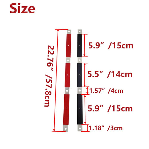 Size chart for Upgrade Your Rig With This No Fuss Positive And Negative Battery Terminal Bus Bar Cable Set for Volvo VN.