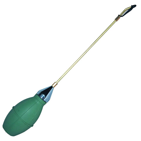 Heavy Duty Insecticidal Duster With 12 Inch Brass Extension Rod, Precision Curved Tip, 14 Oz Dust Capacity For Pest Control In Cracks And Crevices, Green