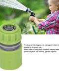 Sturdy G1/2 Garden Hose Quick Connectors Kit Made From Durable ABS Plastic For Easy Irrigation, Watering, And Hose Repair With Super Simple Plug In Joint Connections You Will Love. Green ABS G1/2 hose quick connector, 12mm irrigation fitting, garden watering use