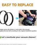 Replacement Vacuum Belts Easy Fit For Bissell Powerforce Compact Upright Vacuums 2112 1520 2690 pack of 2 and installation guide