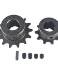 Go Kart Minibike Jackshaft Kit Three Quarter Inch By Fourteen Inch Shaft Compatible With 40 41 420 Chains sprockets and bolts included