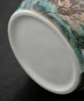 Bottom view of Large Ceramic Kitchen Storage Jars With Dual Sealed Alloy Lids showcasing intricate designs and glaze finish.