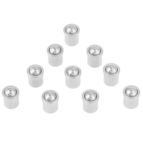 Ball Plunger Set 10 Pack 5mm By 6mm Stainless Steel Ball Spring Plungers With Push Fit Design For Mechanical Gear Fixtures Clamps And Pro Grade Heavy Duty Industrial Applications, ten pieces