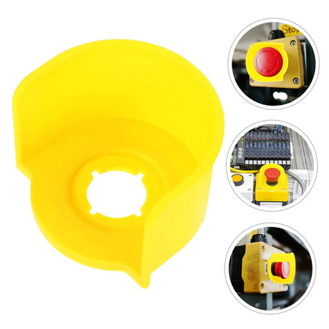 Emergency Stop Button Cover Guard For Electrical Safety No Accident Activation Shield Transparent Push Button Protector Easy Fit Protective Cap For Machines And Home Panels Size 2.75 X 2.55 X 1.77 Inches