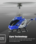 S107 S107G Phantom 3.5 Channel Mini RC Helicopter With Gyro Blue Indoor Ready Dual Frequency Switch Stable Flight with gyro