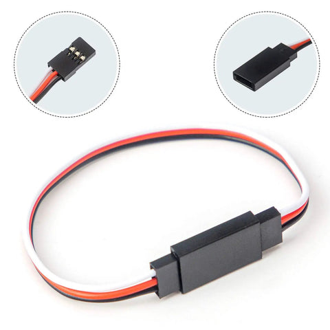 Set Of 30 Pcs 3 Pin Servo Extension Cables, Male To Female Leads, for Planes Helicopters Drones, black connectors, wire close-ups