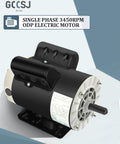 Heavy Duty 5 HP Single Phase Electric Motor With 3450 RPM 56 Frame 208 230V Five Eighths Inch Shaft Rolled Steel Shell 60 Hz