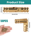Concealed Cabinet Hinges For Woodworking And Jewelry Boxes Small Brass Hide Hinges With Pre Drilled Holes Easy Install No Fuss 135 Degree Swing