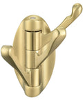 Three Arm Brushed Gold Folding Swivel Towel Hook Space Saving Metal Towel Holder For Bathroom Robe And Coat Also Perfect RV Organizer Screw Mount Smooth Fold Easy Install No Closet Needed