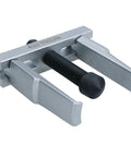 Front view of Thin Two Jaw Bearing Puller Remover for 30 to 90mm bearings with narrow space design, chrome vanadium steel, multicolor finish.